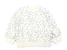 Petit Piao offwhite blomstret sweatshirt